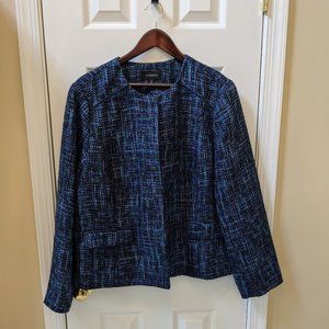 Talbots collarless jacket